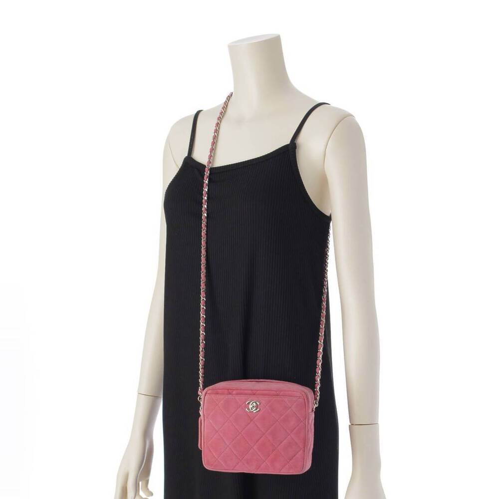 Chanel Matelasse Suede Leather Chain Shoulder Bag Pink - Picture 10 of 10